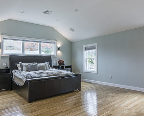 Master bedroom with traditional features