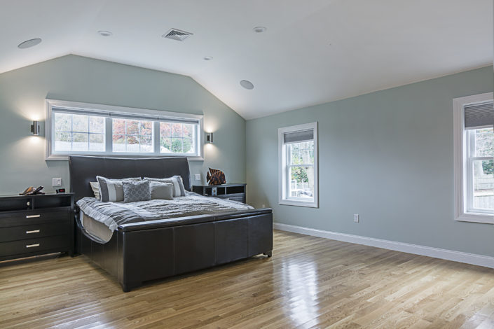 Master bedroom with traditional features